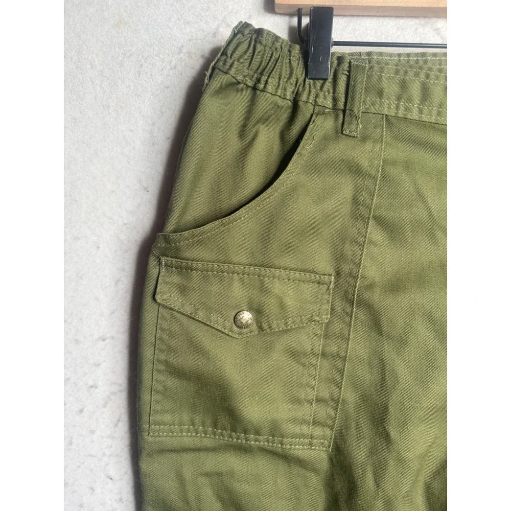 Vintage Boy Scouts of America BSA Pants Olive Green Union Made USA Raw Hem 38